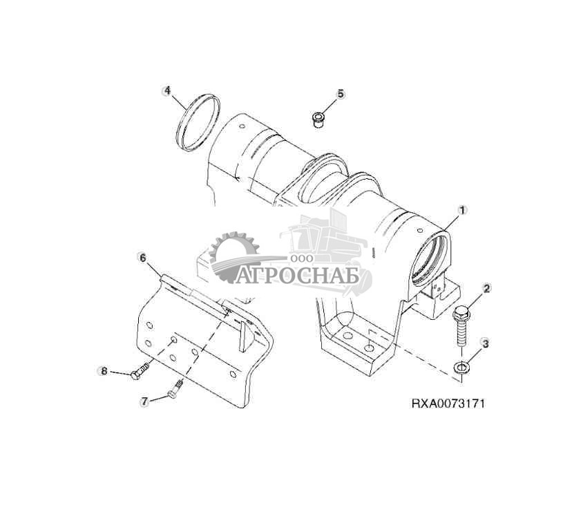 КОРПУС ОСИ БАЛАНСИРАКРОНШТЕЙН ЗАДНЕГО SCV 